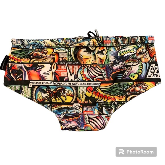 Aussiebums Swim Shorts Graphic Comic Print - Picture 2 of 10